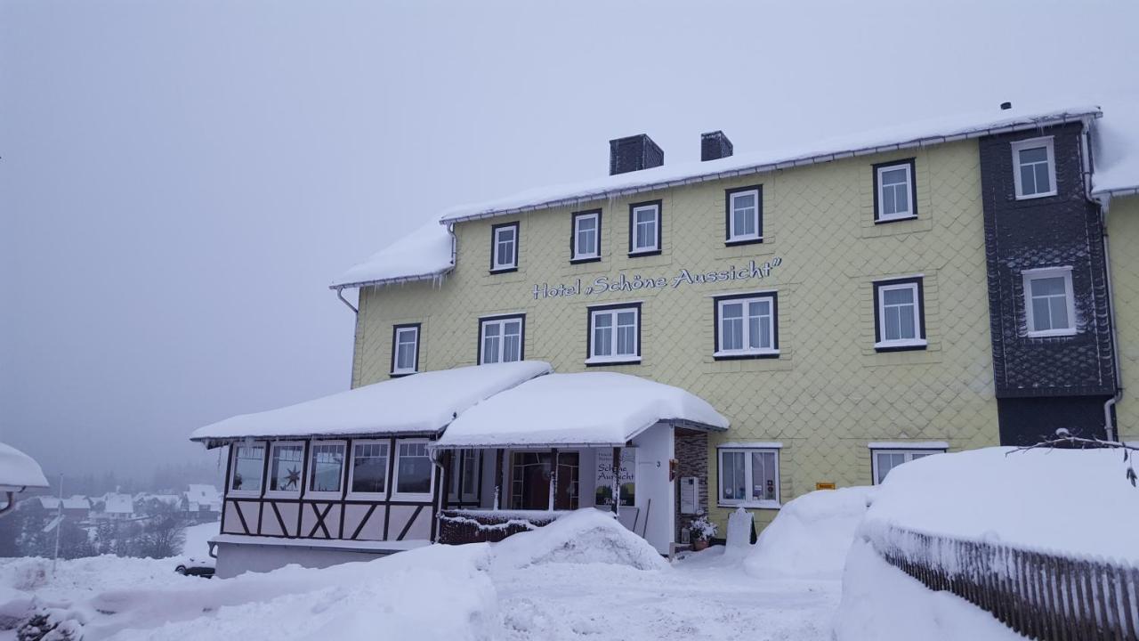Hotel Schoene Aussicht Masserberg Esterno foto